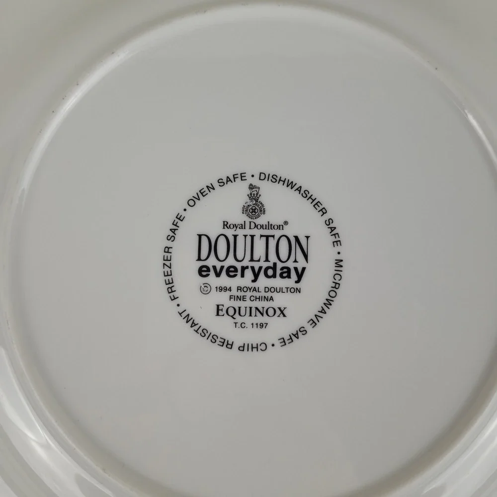 Royal Doulton Everyday Equinox Dinner Plate Memphis Style Geometric 1994 TC 1197